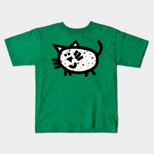 Spotty Chonk Cat Kids T-Shirt